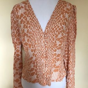 NWT!!! 2018 Collection FP Snake Printed Blouse!